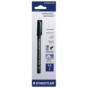 Marker permanentni 0,6mm reciklirani Lumocolor Staedtler 318-9 BKDA crni blister 