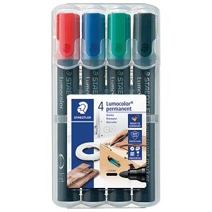 Marker permanentni 2mm pk4 Lumocolor Staedtler 352 WP4