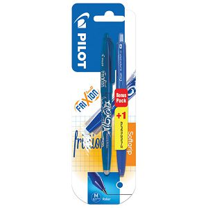 Roler gel 0,7mm Frixion ball piši-briši plavi+olovka kemijska Super Grip G plava gratis Pilot blister!!