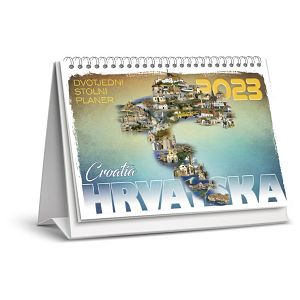 Kalendar stolni planer - dvotjednik "Croatia" 30 listiova, spirala