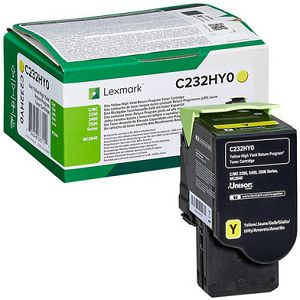 Toner Lexmark C232HY0 yellow 2.3