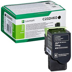 Toner Lexmark C232HK0 black 3k