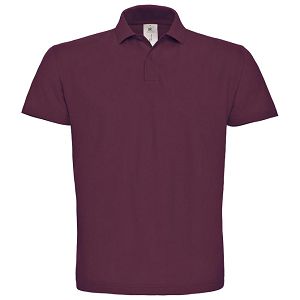 Majica kratki rukavi polo B&C ID.001 180g bordo L 