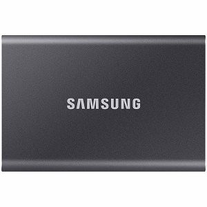 Samsung SSD T7  External 1TB, USB 3.2, 1050/1000 MB/s, included USB Type C-to-C and Type C-to-A cables, 3 yrs, iron gray, EAN: 8806090351679