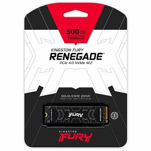 KINGSTON FURY Renegade 500GB SSD, M.2 2280, PCIe 4.0 NVMe, Read/Write 7300/3900MB/s, Random Read/Write: 450K/900K IOPS